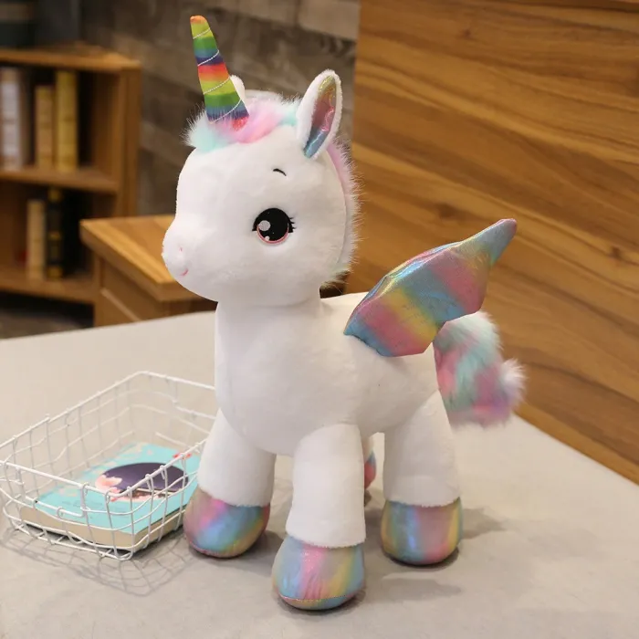 Licorne arc-en-ciel - jouet en peluche
