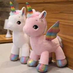 Licorne arc-en-ciel - jouet en peluche