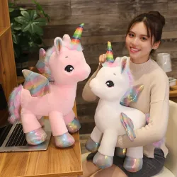 Licorne arc-en-ciel - jouet en peluche