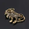 Lion antique en argent / or - broche