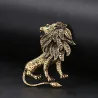 Lion antique en argent / or - broche