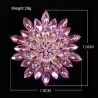 Grande fleur de marguerite - broche en cristal