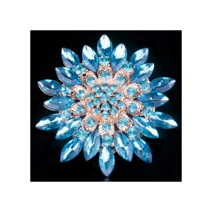 Grande fleur de marguerite - broche en cristal