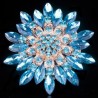 Big daisy flower - crystal broochBrooches