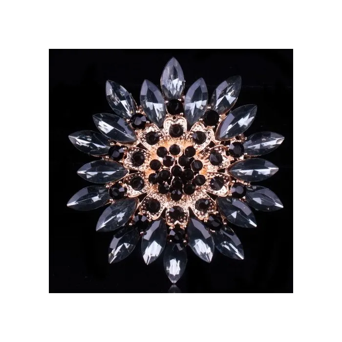 Grande fleur de marguerite - broche en cristal