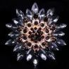 Grande fleur de marguerite - broche en cristal