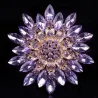 Grande fleur de marguerite - broche en cristal