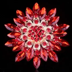 Grande fleur de marguerite - broche en cristal