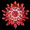 Grande fleur de marguerite - broche en cristal