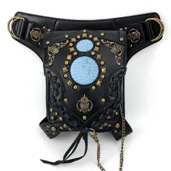 Shoulder / leg / waist bag - steampunk - gothic - retro style - leatherBags