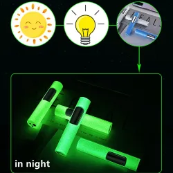 Briquet en métal coupe-vent - lumineux dans l'obscurité