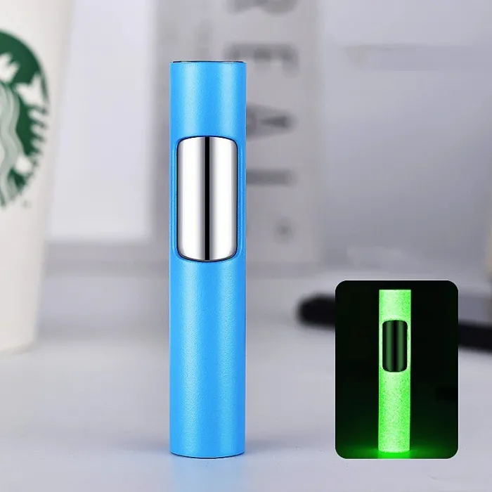 Briquet en métal coupe-vent - lumineux dans l'obscurité