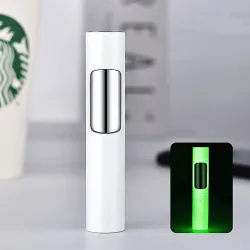 Briquet en métal coupe-vent - lumineux dans l'obscurité