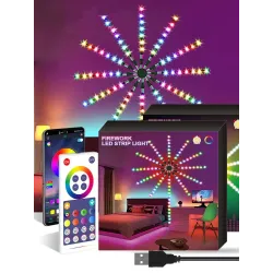 Feux d'artifice - Bande LED - Bluetooth - WiFi - LED - contrôle d'application - synchronisation musique/son