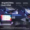 UGREEN - HUB USB C double type-C vers multi USB 3.0 4K HDMI - adaptateur Thunderbolt 3 - pour MacBook Pro Air
