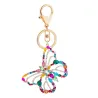 Papillon en cristal évidé - porte-clés