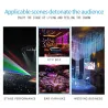 Lumière laser de scène colorée - projecteur de motifs - avec télécommande - RG DMX