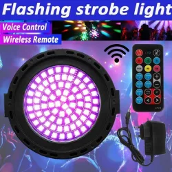 Lumière laser de scène - projecteur - activé par le son - télécommande - RGB - 78 LED - DMX
