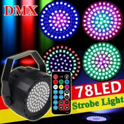 Stage laser light - projector - sound activated - remote - RGB - 78 LED - DMXStage & events lighting