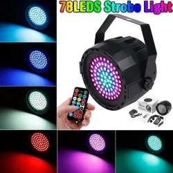 Stage laser light - projector - sound activated - remote - RGB - 78 LED - DMXStage & events lighting