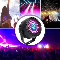 Lumière laser de scène - projecteur - activé par le son - télécommande - RGB - 78 LED - DMX