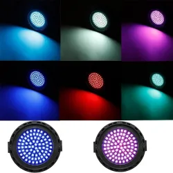 Lumière laser de scène - projecteur - activé par le son - télécommande - RGB - 78 LED - DMX