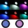Lumière laser de scène - projecteur - activé par le son - télécommande - RGB - 78 LED - DMX