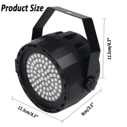 Lumière laser de scène - projecteur - activé par le son - télécommande - RGB - 78 LED - DMX