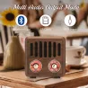 Haut-parleur rétro en plastique - radio FM numérique - Bluetooth