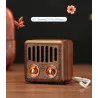 Haut-parleur rétro en plastique - radio FM numérique - Bluetooth