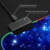 Tapis souris / clavier antidérapant - USB - LED - RGB