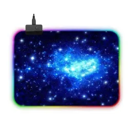 Tapis souris / clavier antidérapant - USB - LED - RGB