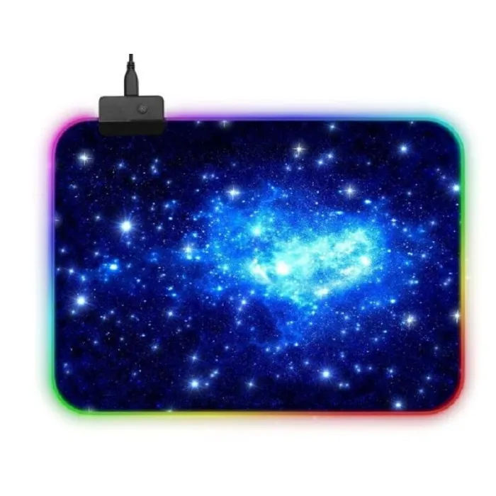 Tapis souris / clavier antidérapant - USB - LED - RGB