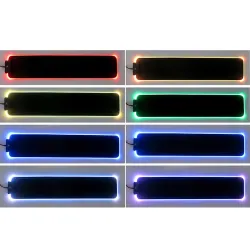 Clavier / repose-poignet - coussin de soutien - patin antidérapant - RGB - LED
