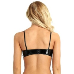 Sexy leather bra - wire freeLingerie