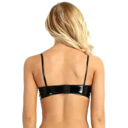 Soutien-gorge sexy en cuir - sans armature