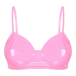Soutien-gorge sexy en cuir - sans armature