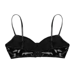 Soutien-gorge sexy en cuir - sans armature