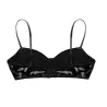 Soutien-gorge sexy en cuir - sans armature