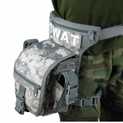 Sac à bandoulière / taille / jambe militaire - toile