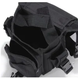 Sac à bandoulière / taille / jambe militaire - toile
