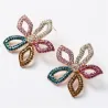 Star / flower shaped crystal earringsEarrings