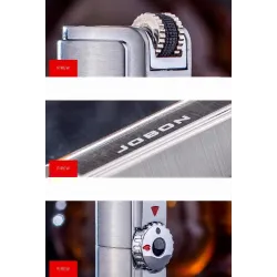 Briquet jet turbo - triple flamme - coupe-vent