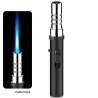 Briquet à gaz torche en métal - coupe-vent - flamme réglable