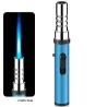 Briquet à gaz torche en métal - coupe-vent - flamme réglable