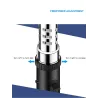 Briquet à gaz torche en métal - coupe-vent - flamme réglable