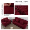 Housse de canapé élastique / extensible - universelle - en forme de L - canapé 2 places