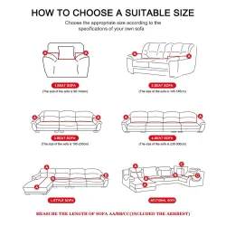 Housse de canapé élastique / extensible - universelle - en forme de L - canapé 2 places