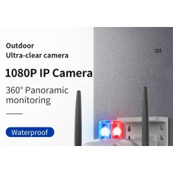 Caméra CCTV de sécurité - détection humaine - suivi automatique - vision nocturne HD - étanche - 1080P - 2MP - PTZ - WiFi