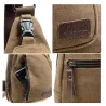 Sac à dos en toile pour homme - sac à bandoulière / bandoulière